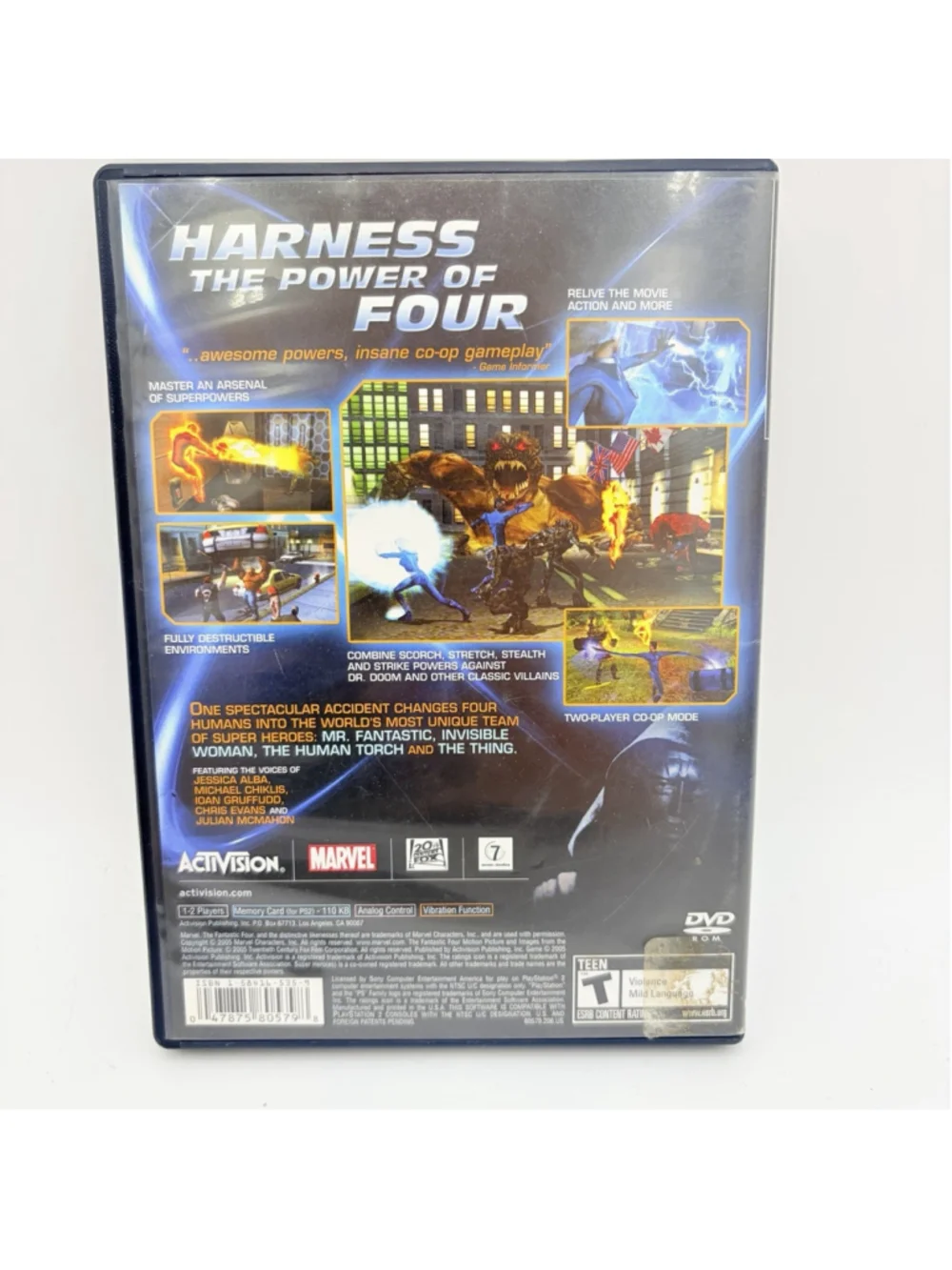 MARVEL FANTASTIC 4 Sony PlayStation 2 PS2 Complete CIB
